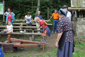 Mletje žita v Žagerskem mlinu